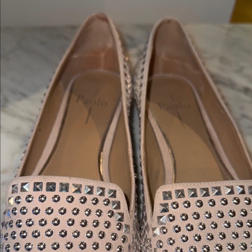 Linea Paolo Studded Flats Blush - Picture 5 of 5